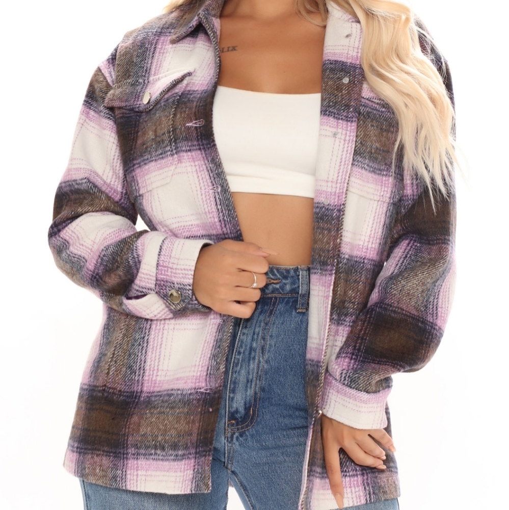 Fashion Nova flannel Jacket ❤